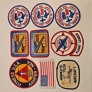 Aviation Airplane Flight Safety Maintenance Factory Patches